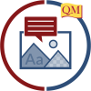 Peaks with a comment box callout and upper and lower case 'A'
